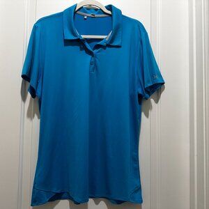 Blue Turquoise Womens XL Golf Shirt Under Armour